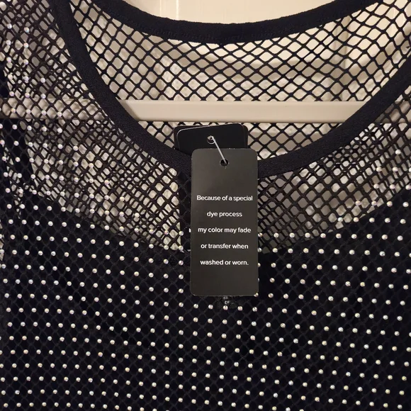 Torrid Bedazzled Mesh Boxy Crop Top - Picture 6 of 8